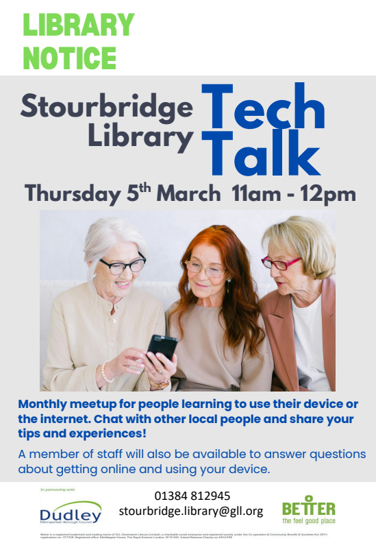 Stourbridge Library - Tech Talk